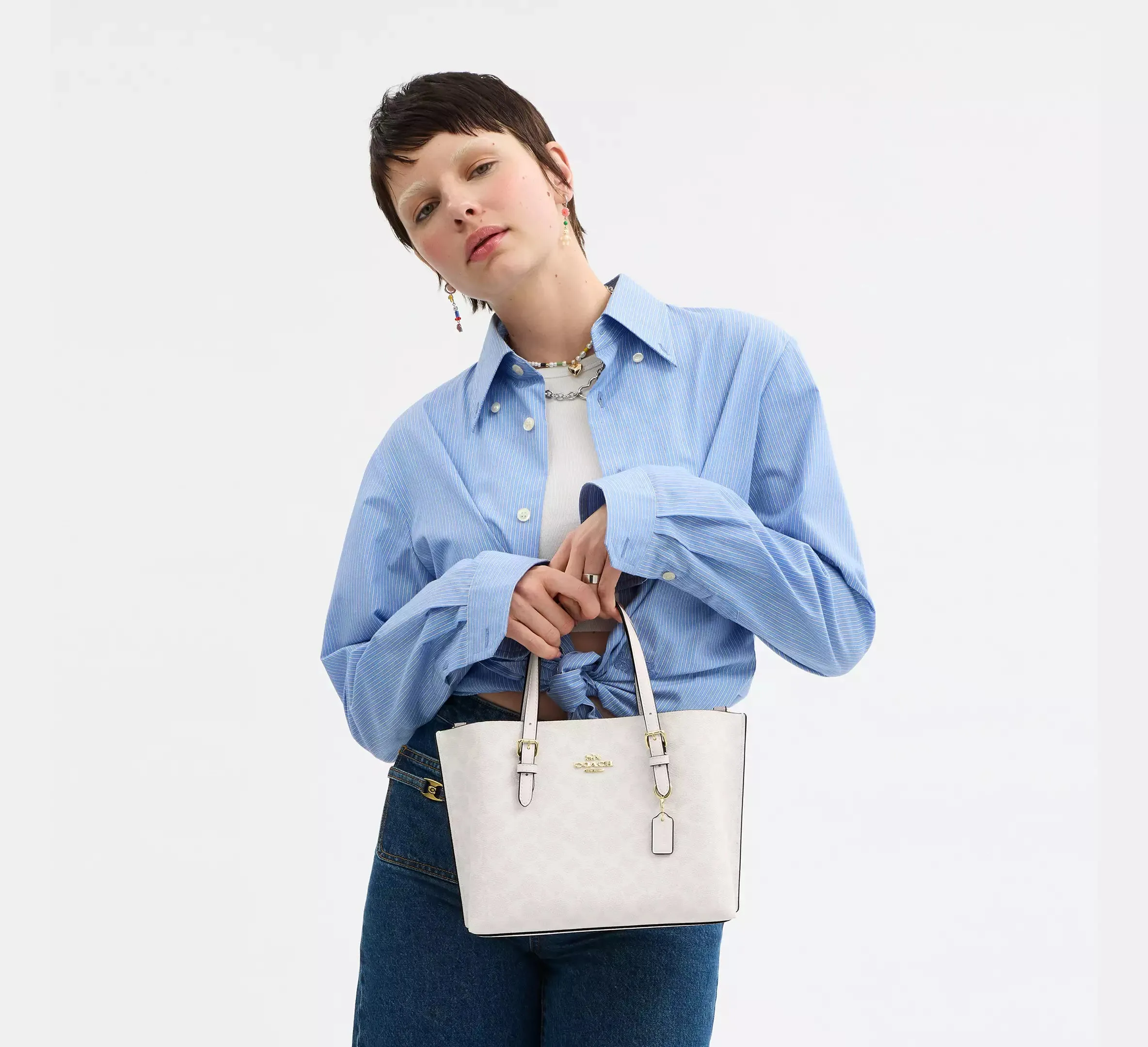 Mollie Tote Bag 25 In Signature Canvas