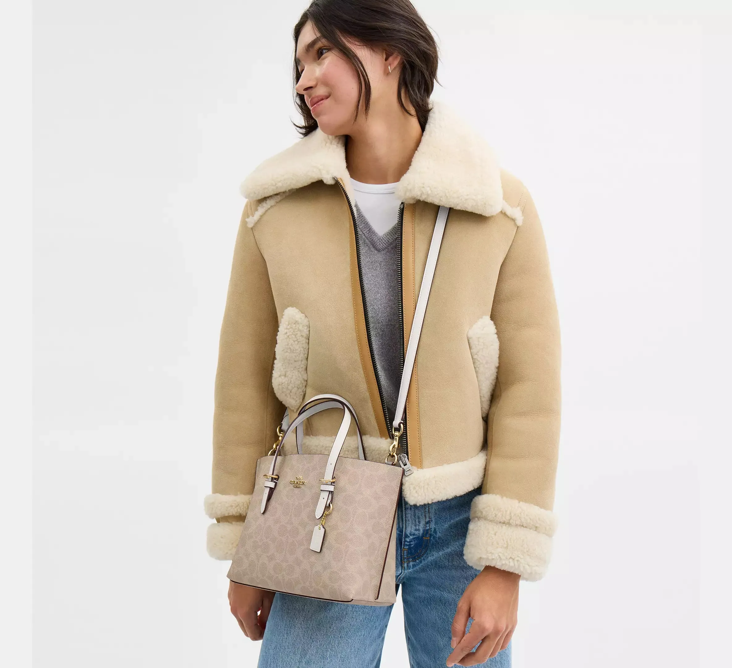 Mollie Tote Bag 25 In Signature Canvas