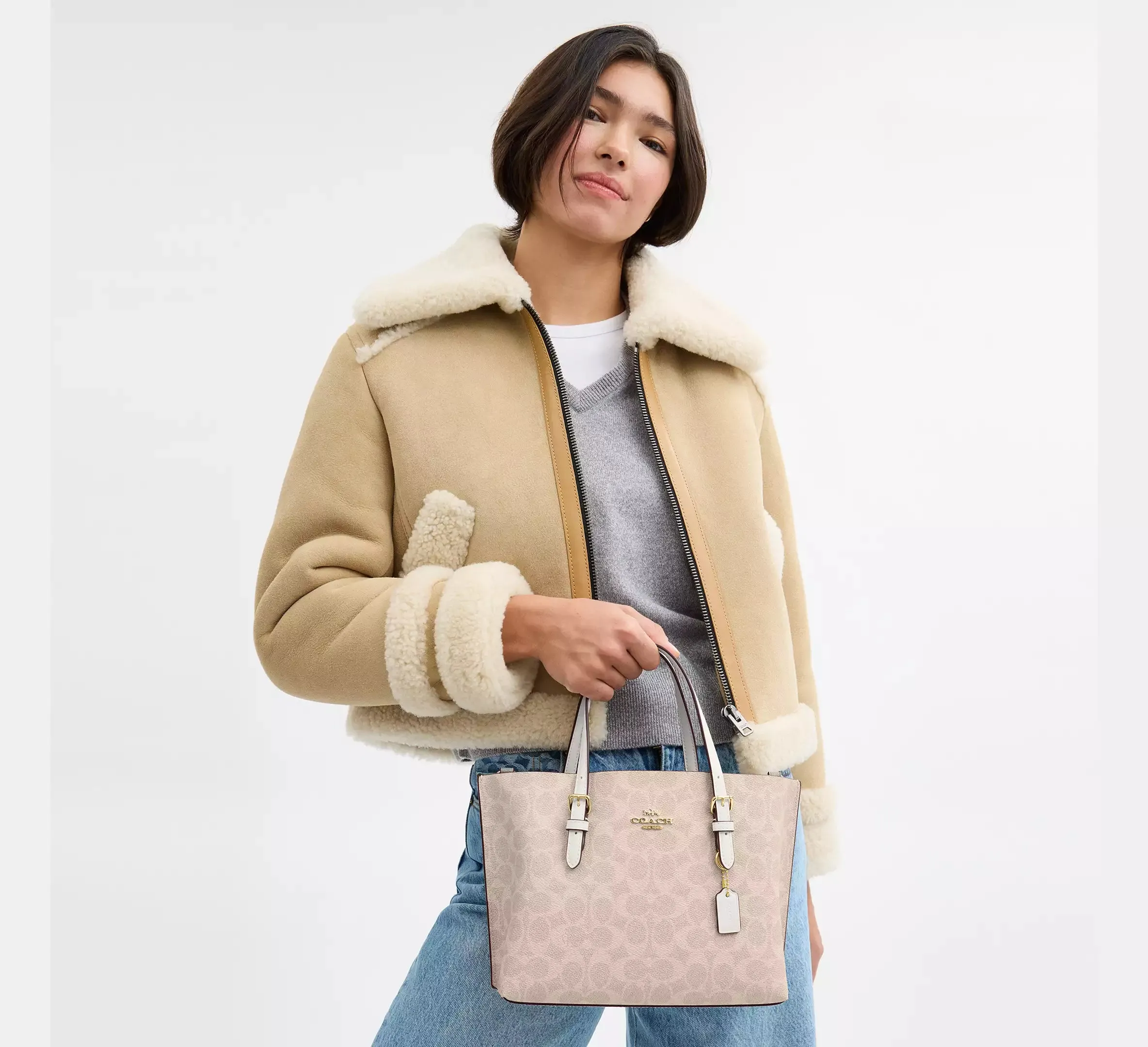 Mollie Tote Bag 25 In Signature Canvas