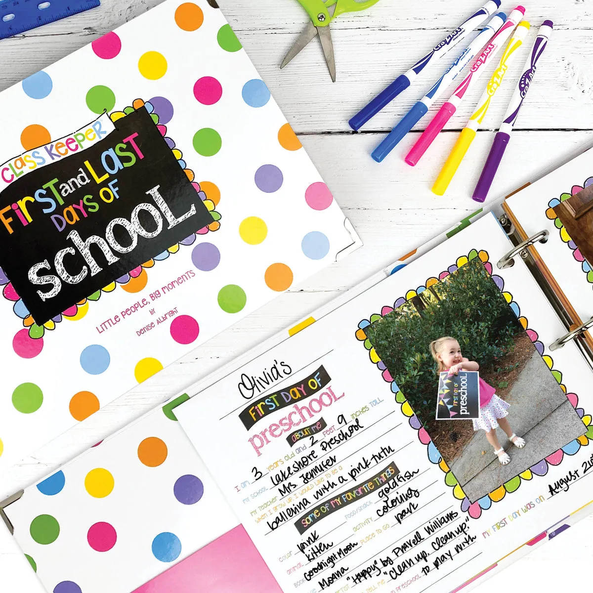 Mom Must-Have School Keepsake Kit | Class Keeper®   Photo Prop Deck   School Stickers