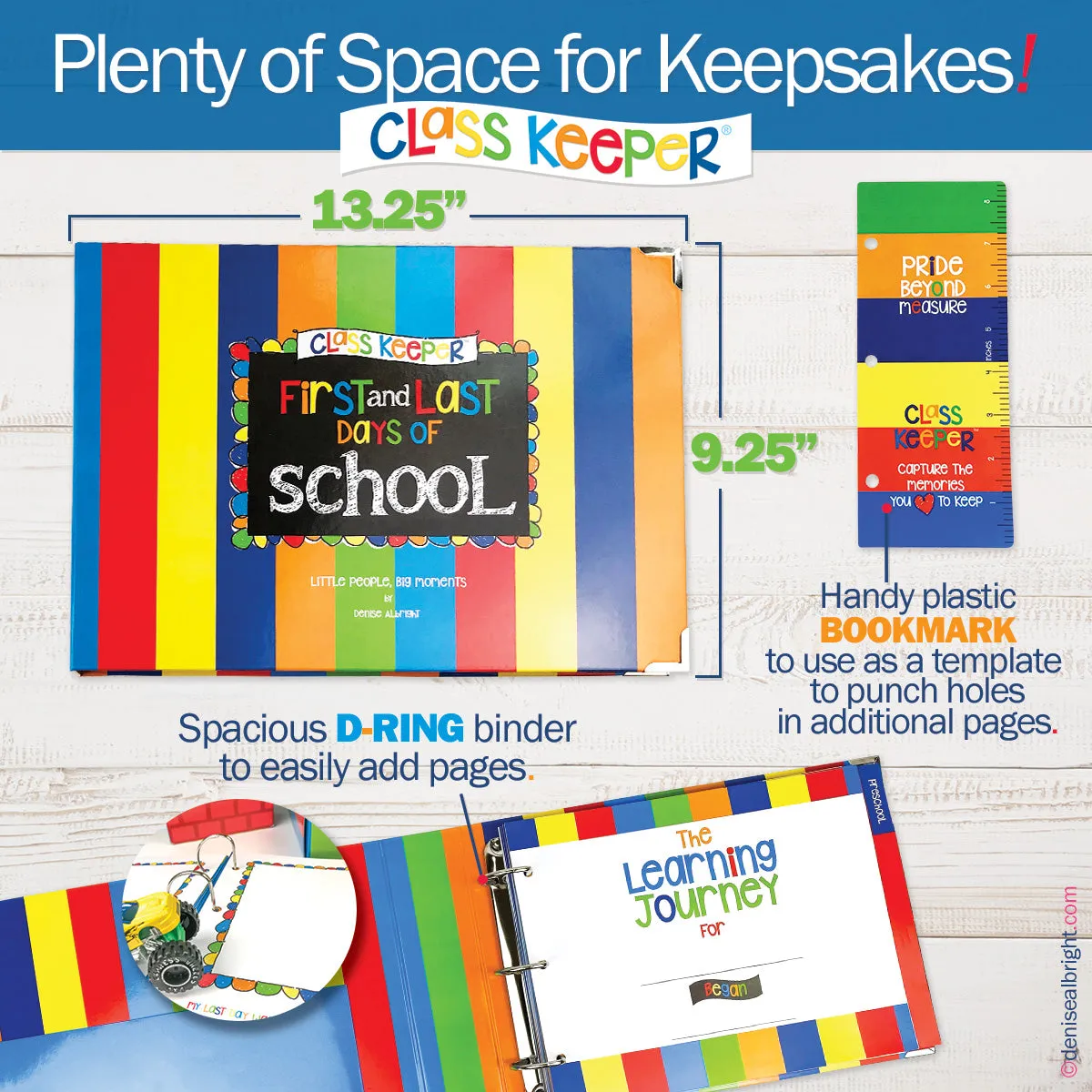 Mom Must-Have School Keepsake Kit | Class Keeper®   Photo Prop Deck   School Stickers