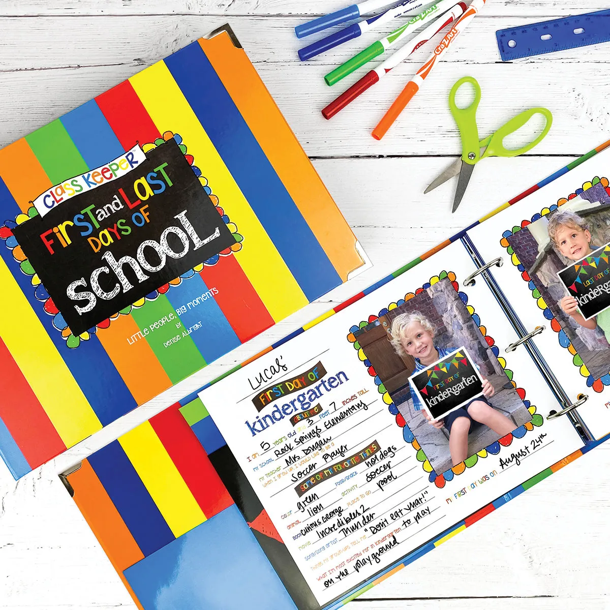 Mom Must-Have School Keepsake Kit | Class Keeper®   Photo Prop Deck   School Stickers
