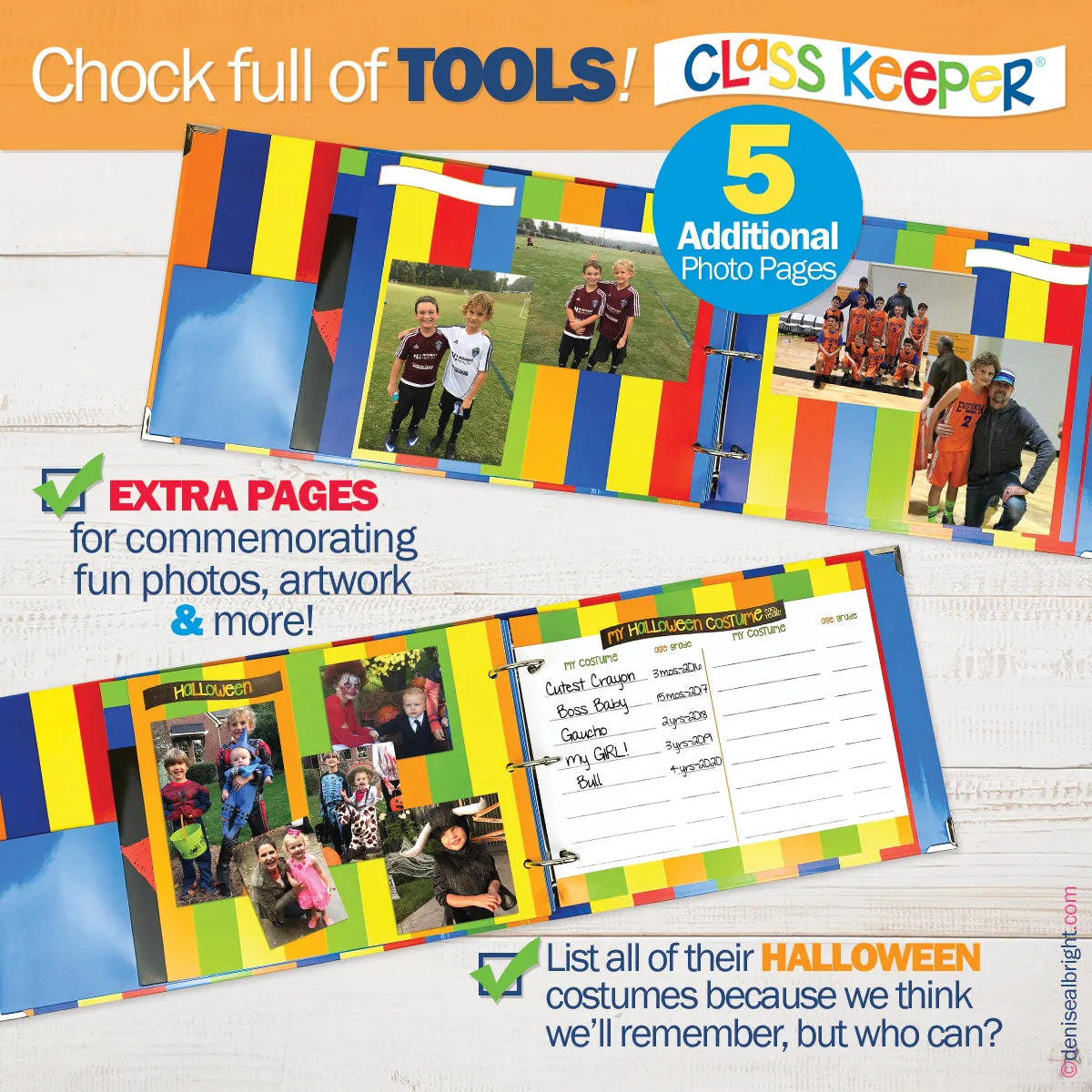 Mom Must-Have School Keepsake Kit | Class Keeper®   Photo Prop Deck   School Stickers