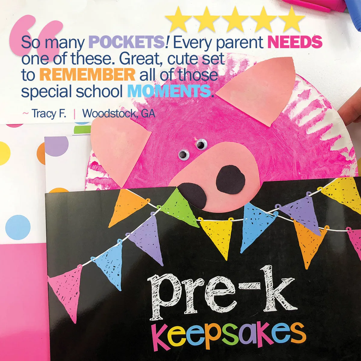 Mom Must-Have School Keepsake Kit | Class Keeper®   Photo Prop Deck   School Stickers