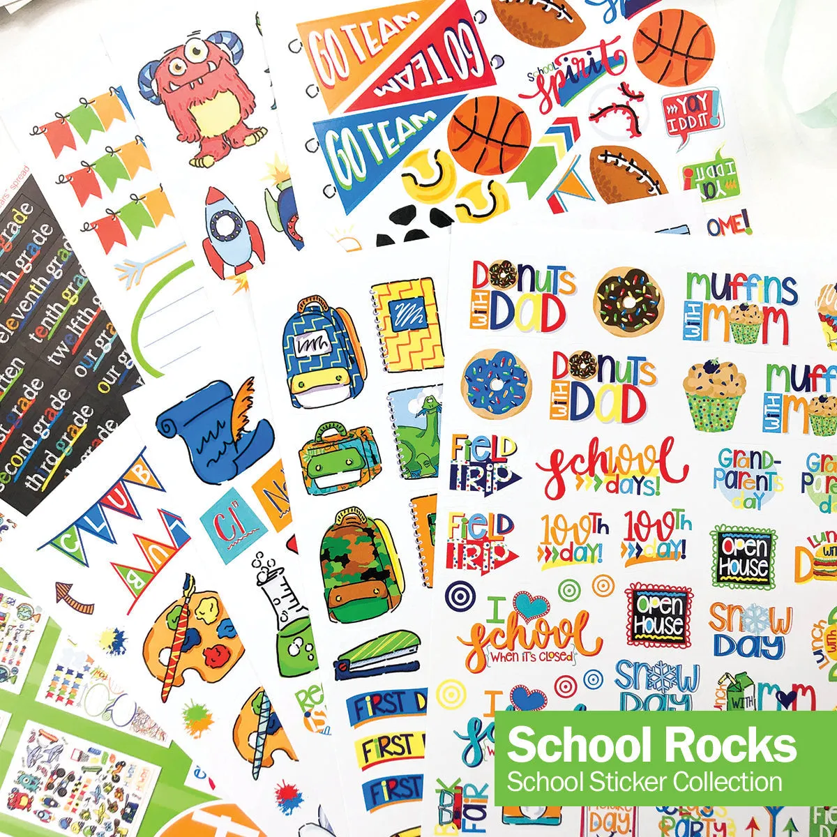 Mom Must-Have School Keepsake Kit | Class Keeper®   Photo Prop Deck   School Stickers