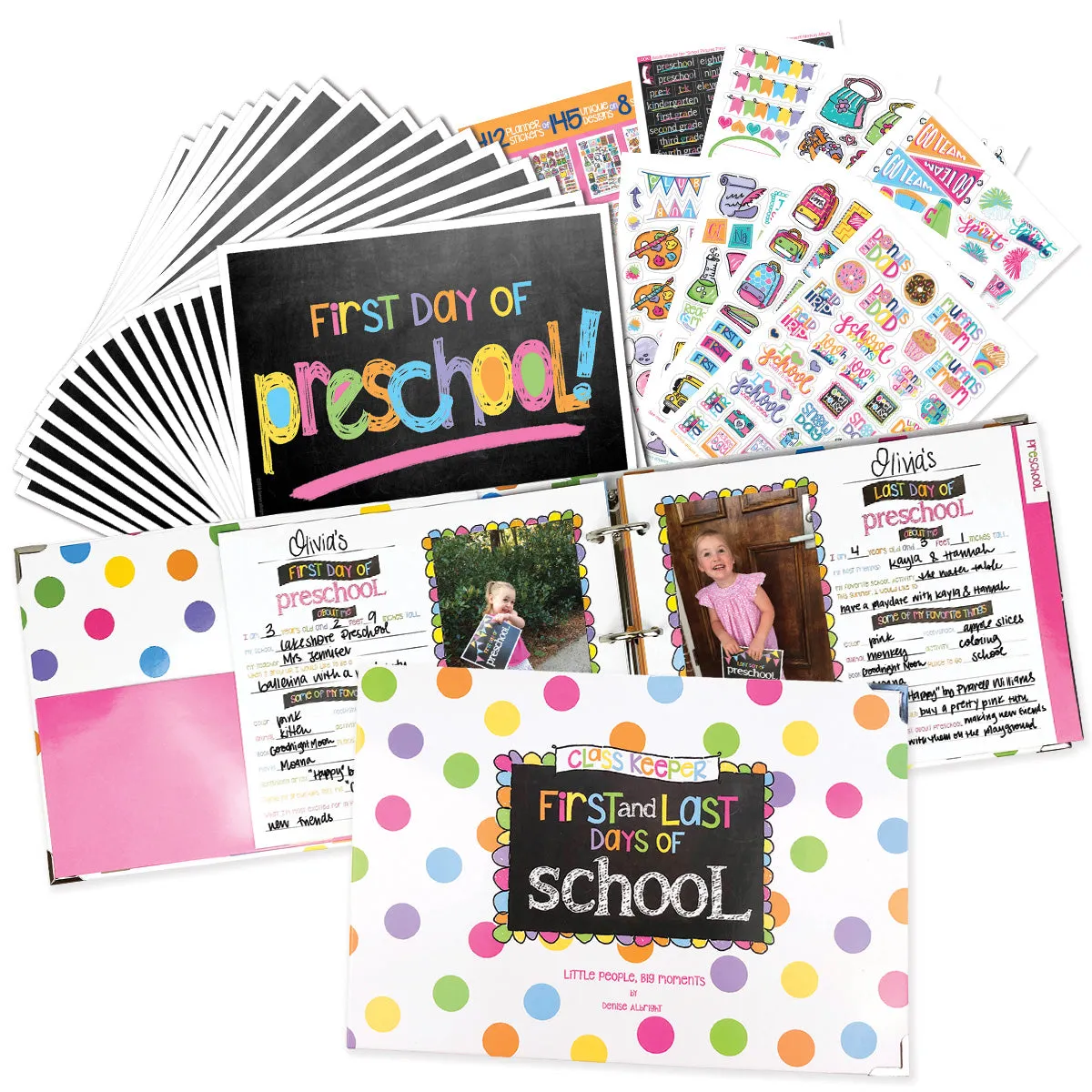 Mom Must-Have School Keepsake Kit | Class Keeper®   Photo Prop Deck   School Stickers