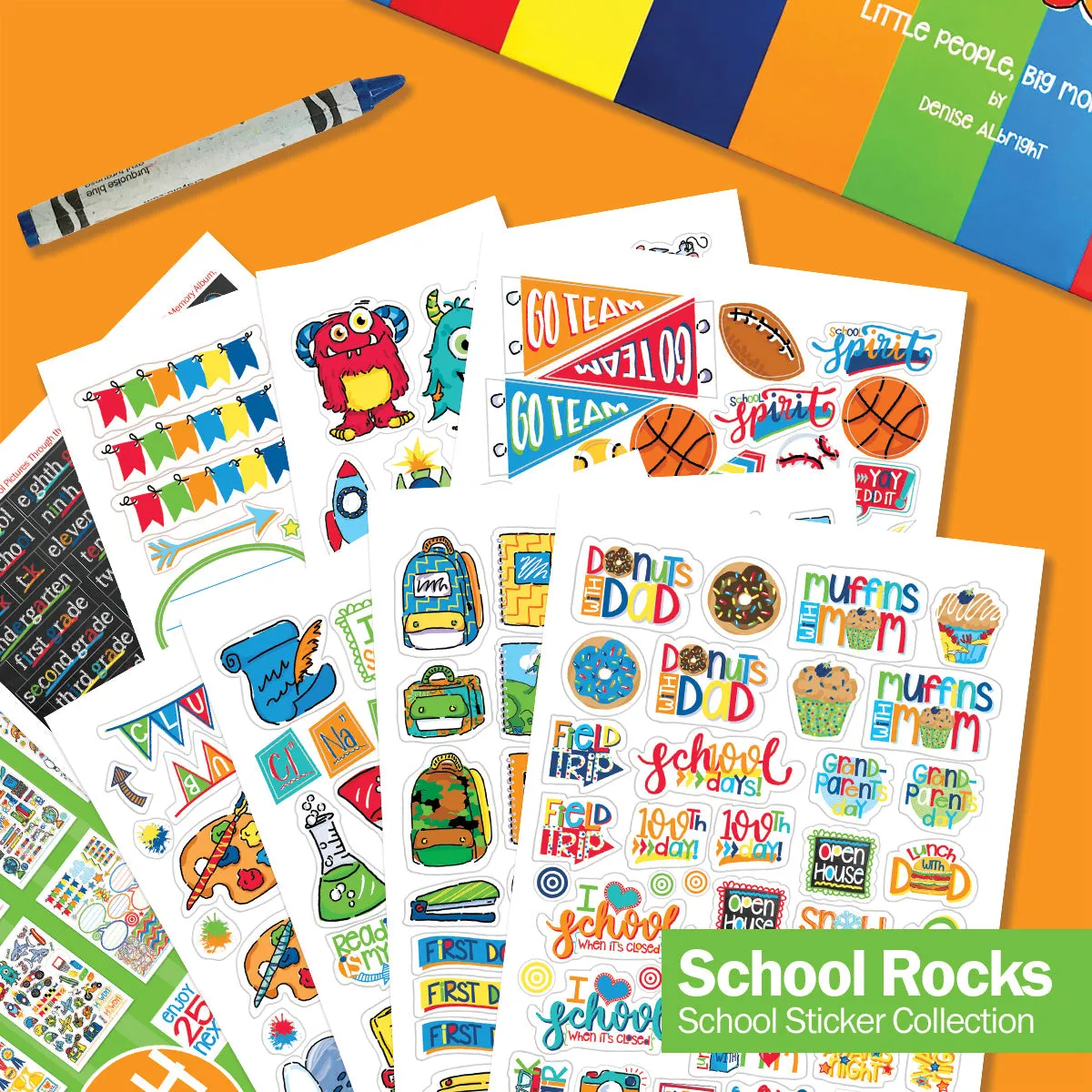 Mom Must-Have School Keepsake Kit | Class Keeper®   Photo Prop Deck   School Stickers