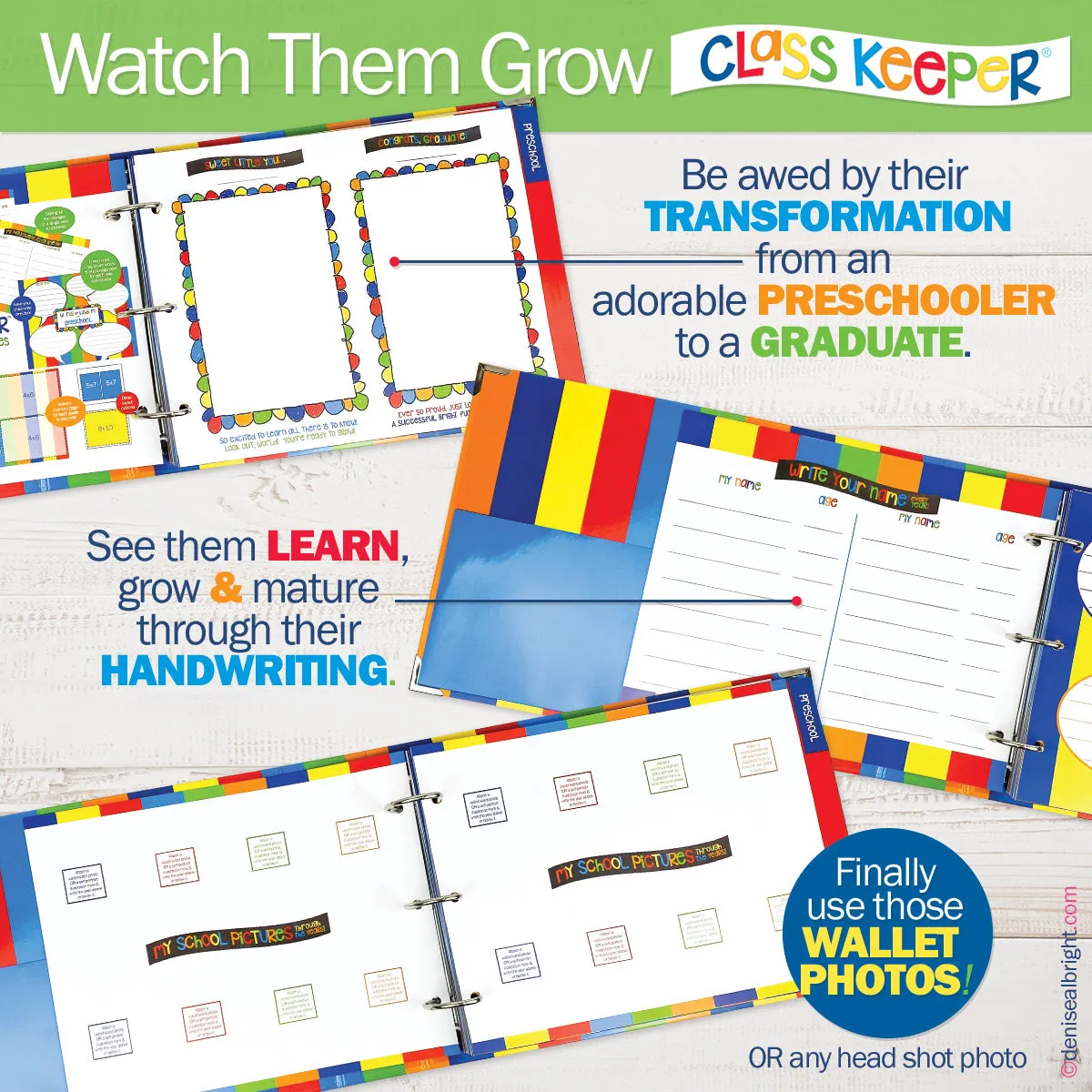 Mom Must-Have School Keepsake Kit | Class Keeper®   Photo Prop Deck   School Stickers