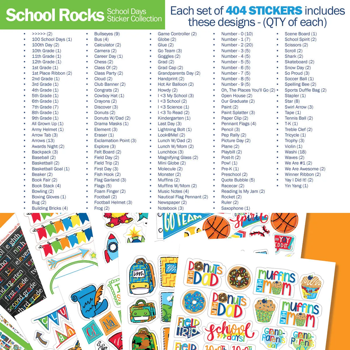 Mom Must-Have School Keepsake Kit | Class Keeper®   Photo Prop Deck   School Stickers