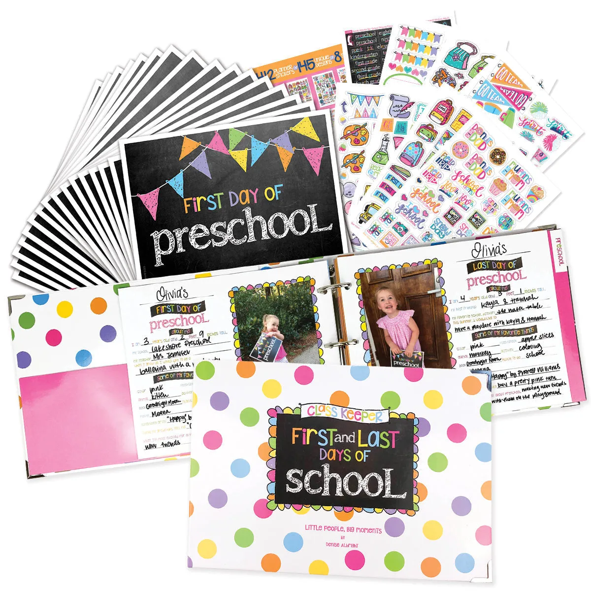 Mom Must-Have School Keepsake Kit | Class Keeper®   Photo Prop Deck   School Stickers