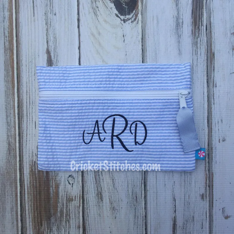 Monogrammed Zipper Pouch by Mint