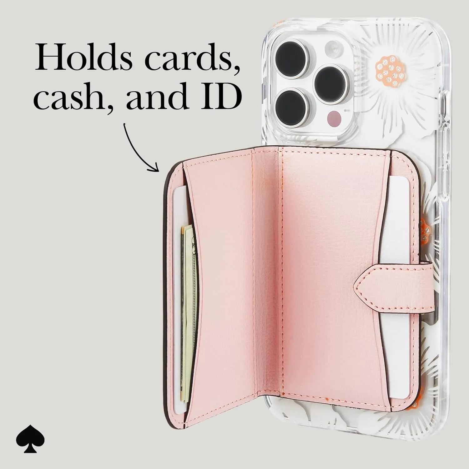 Morgan Magnetic Phone Wallet/Card Holder - Compatible with Magsafe Phones and Cases