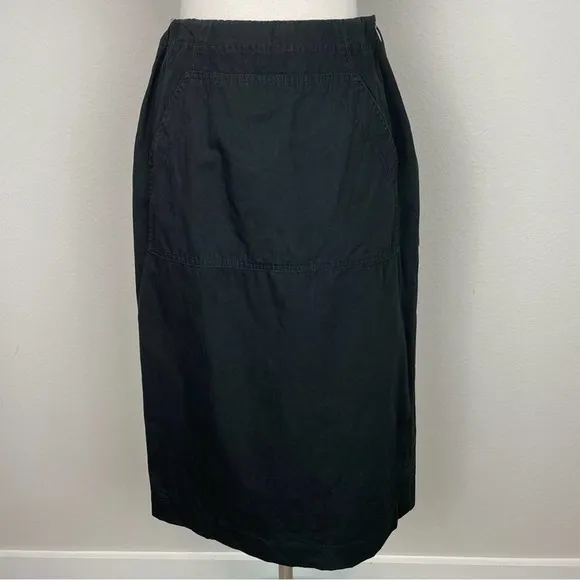 Moschino Black Unlined Kangaroo Pocket Pencil Skirt 8