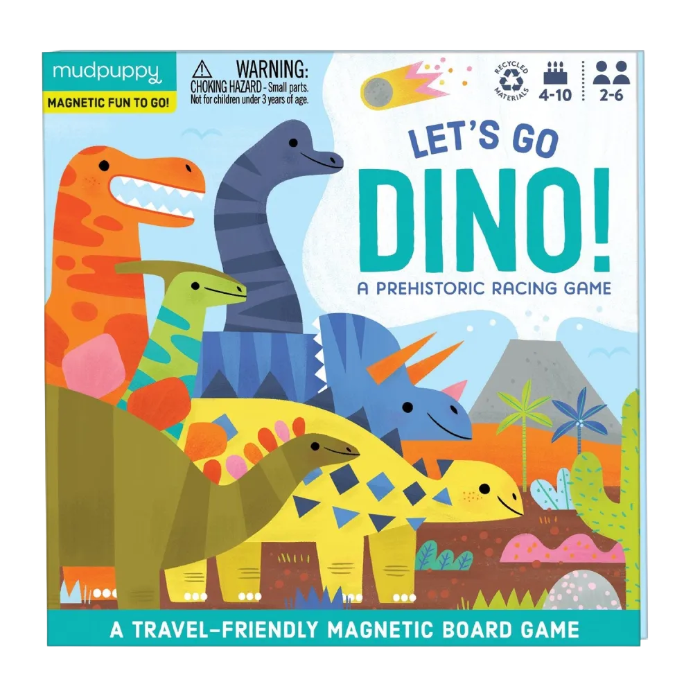 Mudpuppy Magnetic Game - Let's Go Dino's
