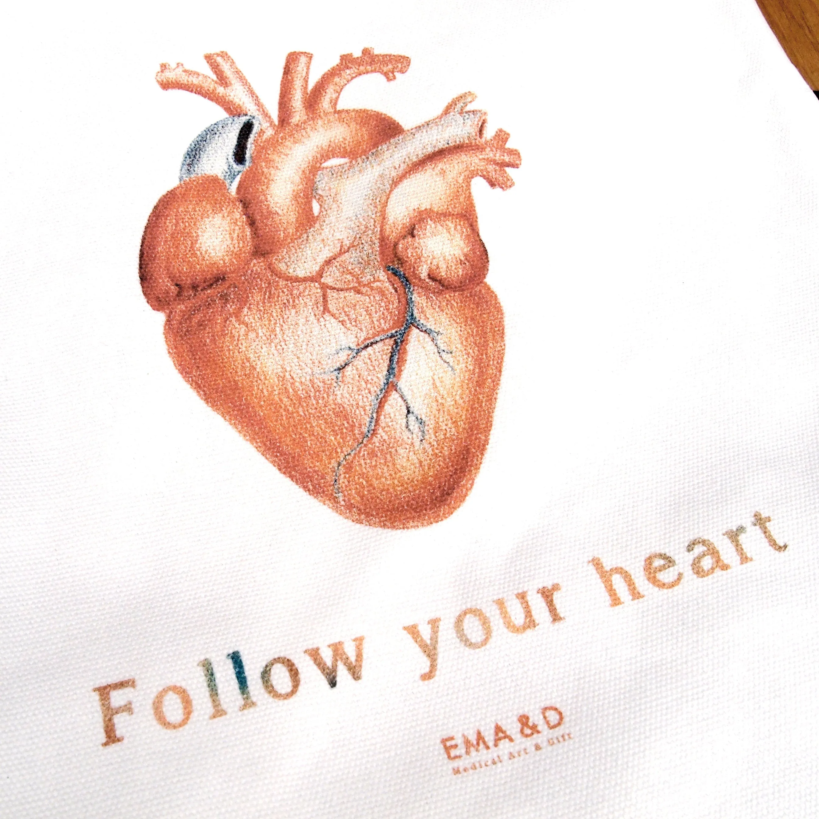 Multi Pocket Canvas Bag - Heart