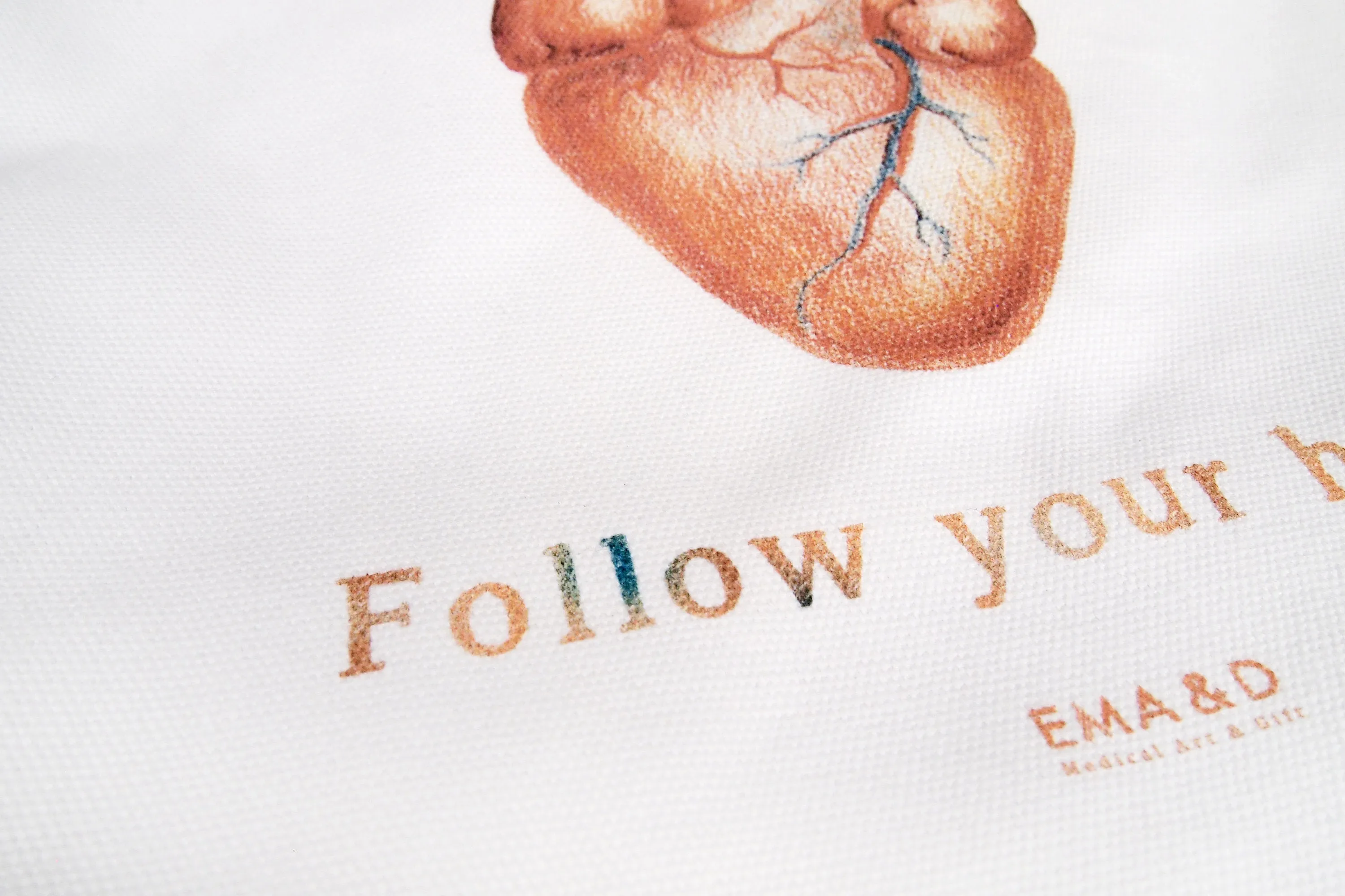 Multi Pocket Canvas Bag - Heart