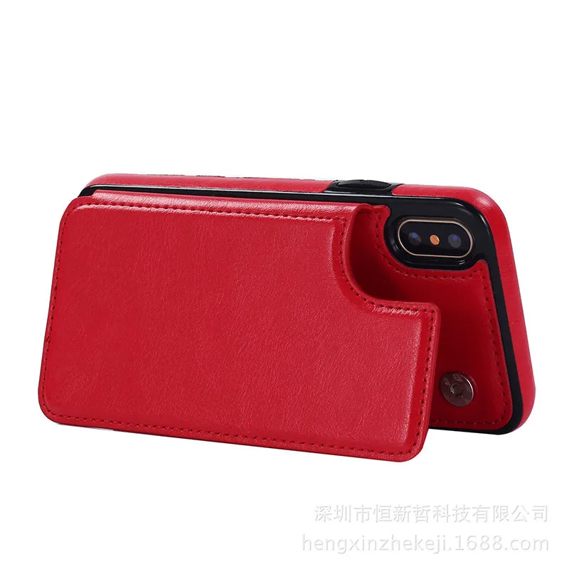 Multifunction Magnetic Leather Wallet Case Card Slot Shockproof Full Protection Cover for iPhone iPhone 8/7