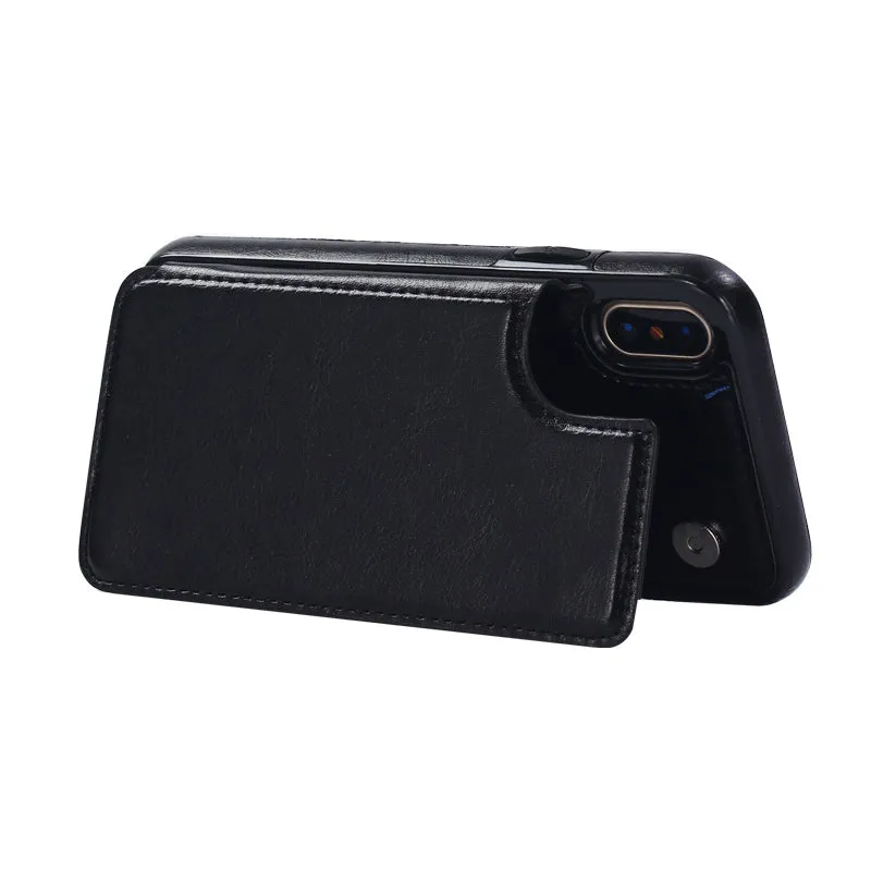 Multifunction Magnetic Leather Wallet Case Card Slot Shockproof Full Protection Cover for iPhone iPhone 8/7