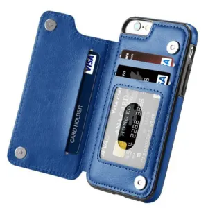 Multifunction Magnetic Leather Wallet Case Card Slot Shockproof Full Protection Cover for iPhone iPhone 8/7