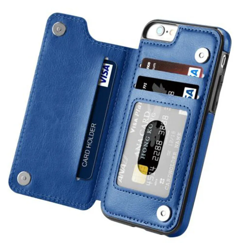 Multifunction Magnetic Leather Wallet Case Card Slot Shockproof Full Protection Cover for iPhone iPhone 8/7
