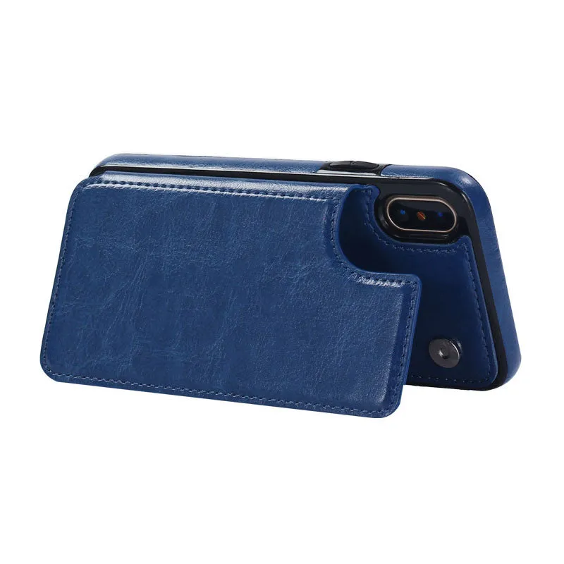 Multifunction Magnetic Leather Wallet Case Card Slot Shockproof Full Protection Cover for iPhone iPhone 8/7