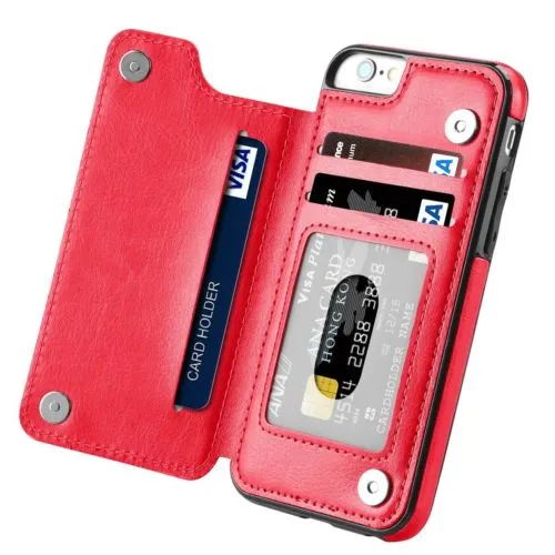 Multifunction Magnetic Leather Wallet Case Card Slot Shockproof Full Protection Cover for iPhone iPhone 8/7
