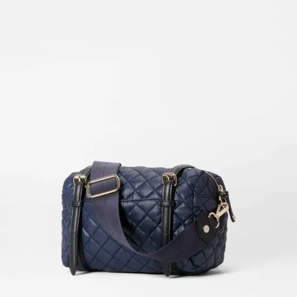 MZ Wallace Small Crosby Barrel Navy Dawn / White