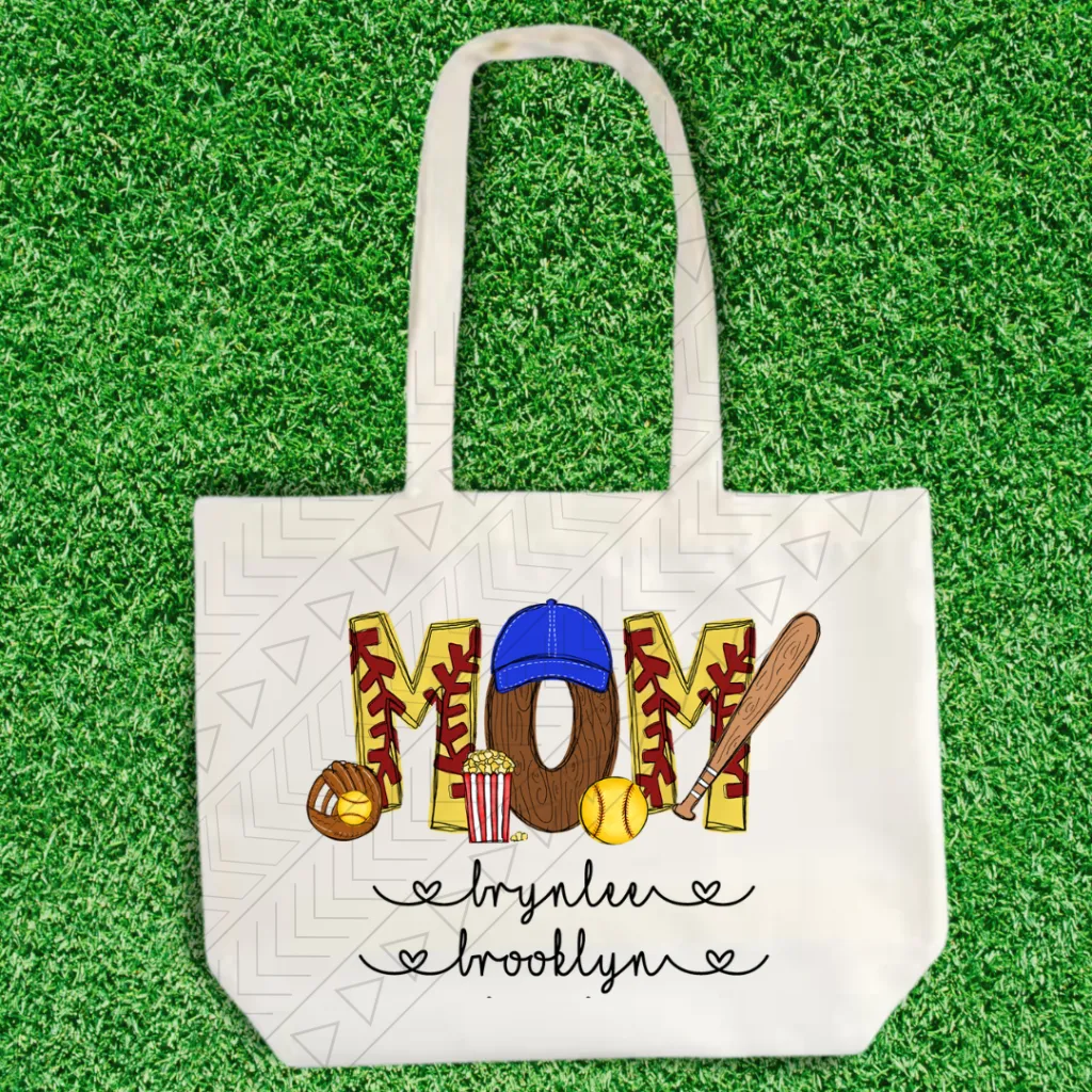 Name & Kids Baseball/Softball Tote