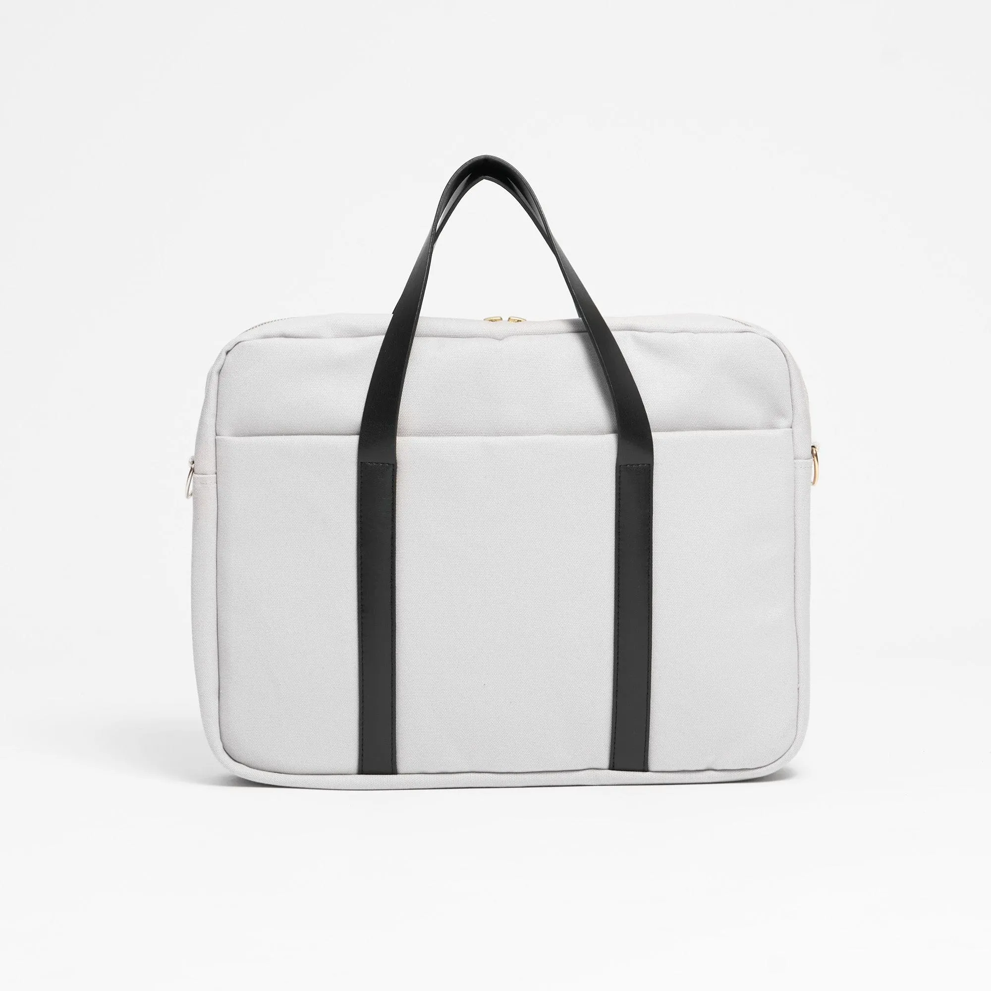 Natural Cotton Canvas Laptop Bag | Dust Grey