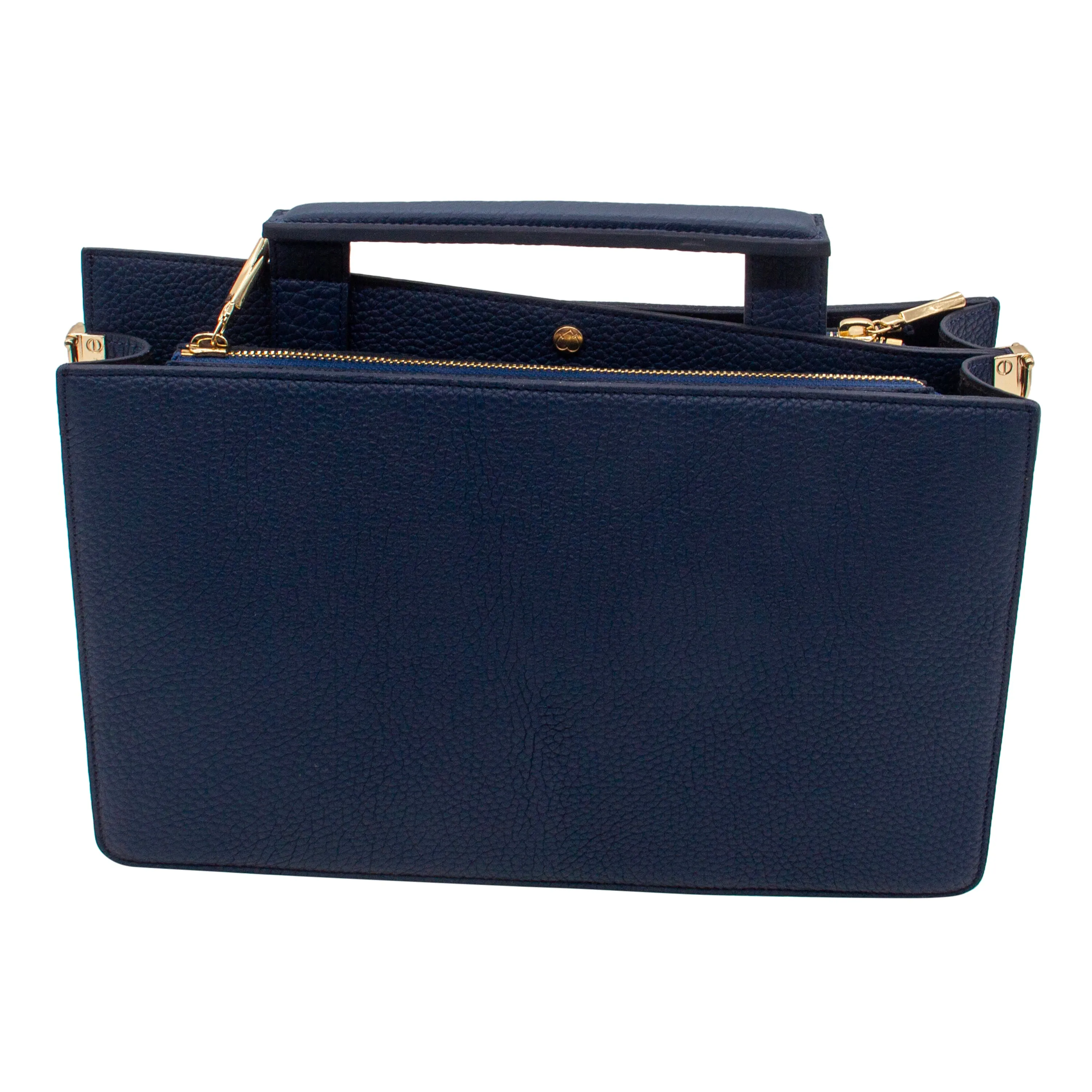 Navy Blue Dover Top Handle Bag