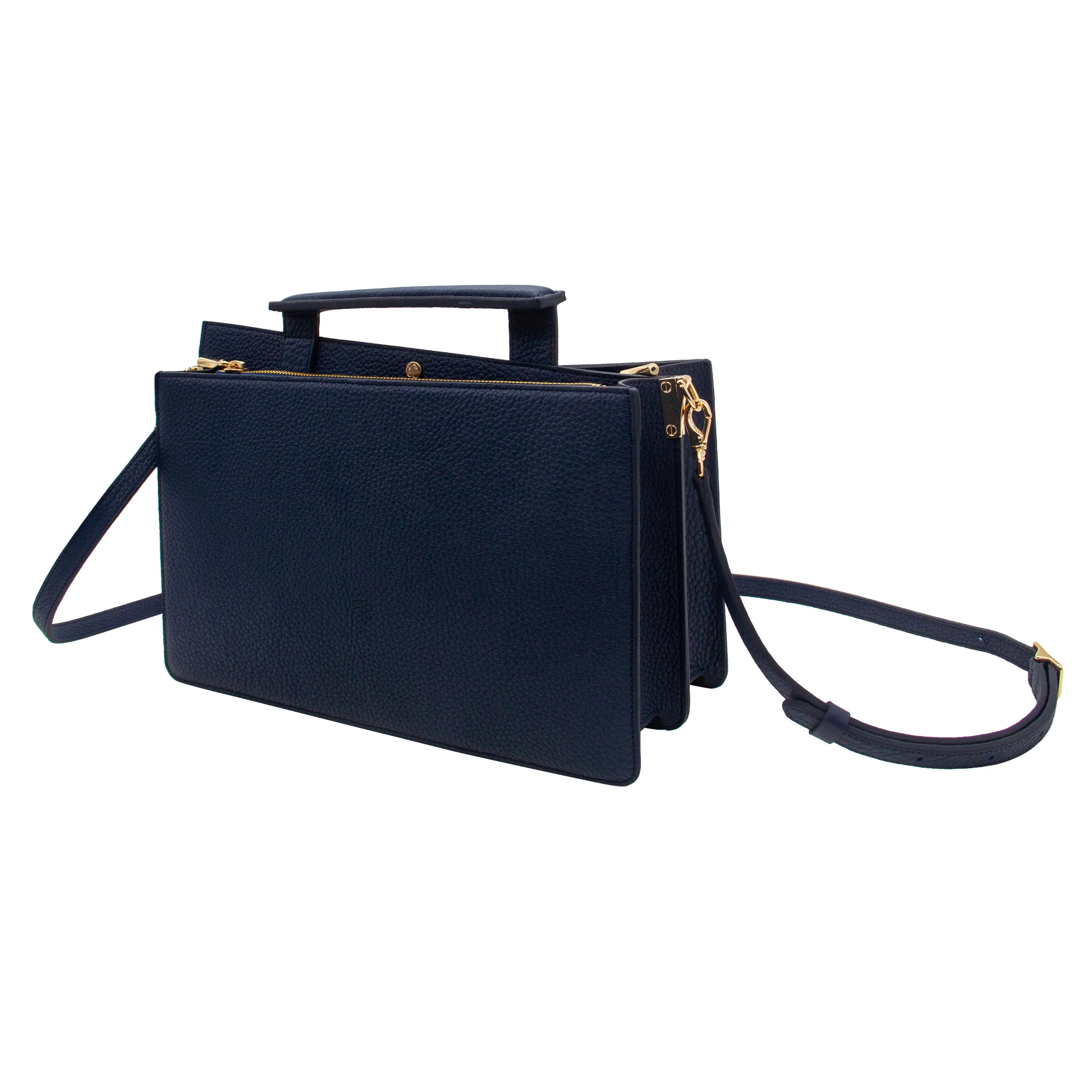 Navy Blue Dover Top Handle Bag