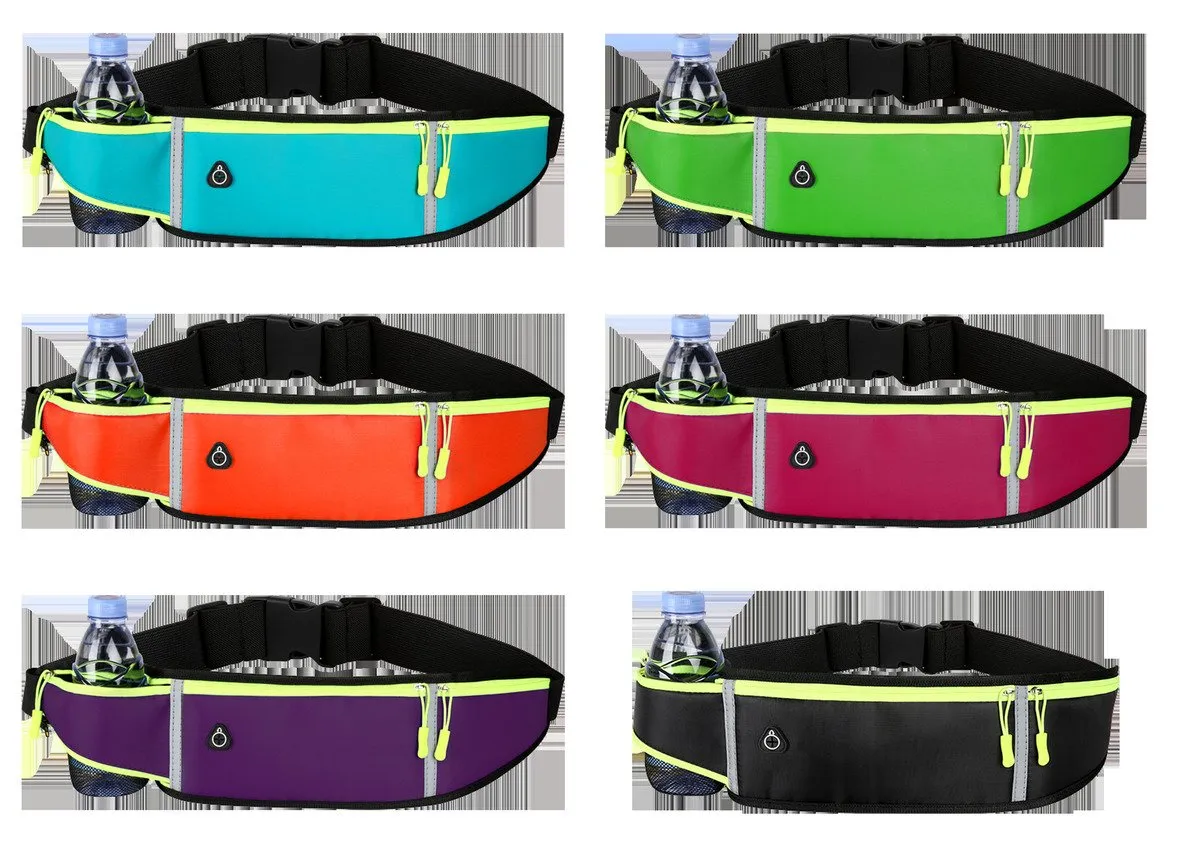 Neon Waist Bag with Water Bottle Pocket