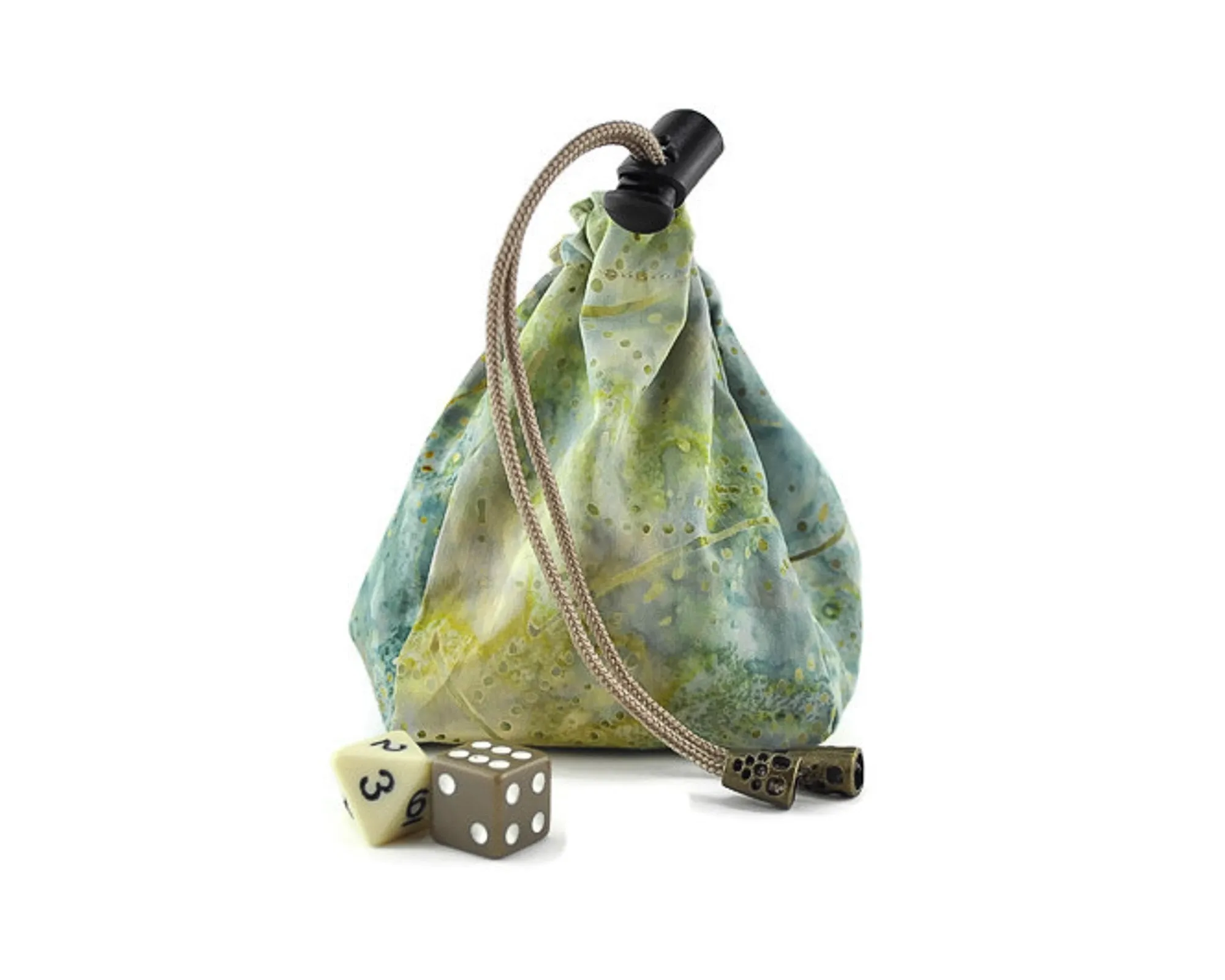 Neutral Evil Dice Bag, Lime die