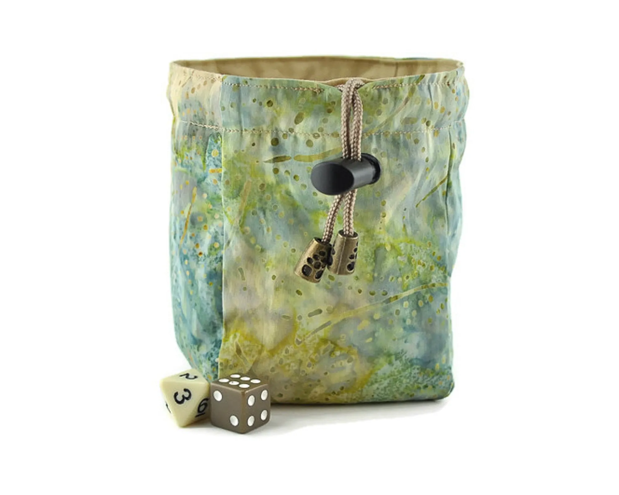 Neutral Evil Dice Bag, Lime die