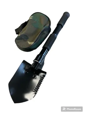 New Compact Collapsible Hiker's shovel with camo carry bag!