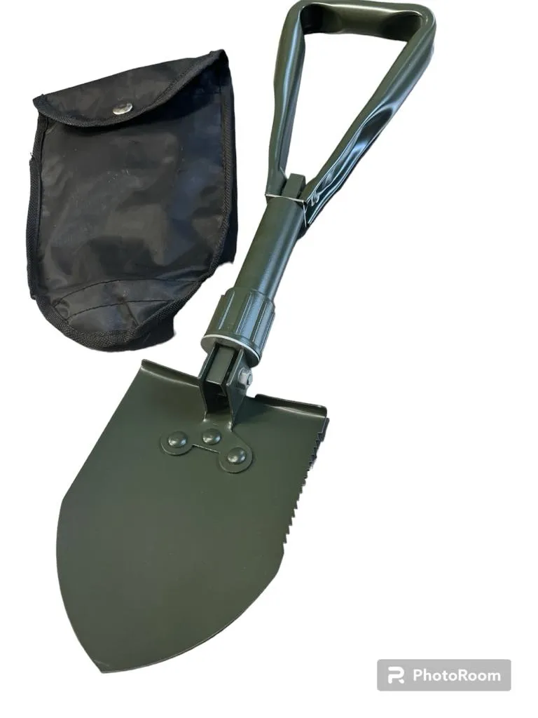 New Compact Collapsible Hiker's shovel with carry bag!