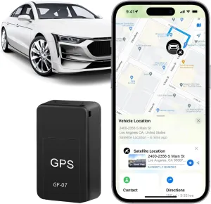 New GPS Tracker for Vehicles, Mini Portable Real Time Magnetic GPS Tracking Device, Full Global Coverage Location Tracker for Car, Kids, Dogs, Motorcycle. No Subscription Required