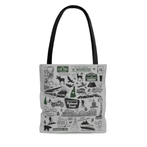 New Hampshire Tourist Attraction Tote Bag