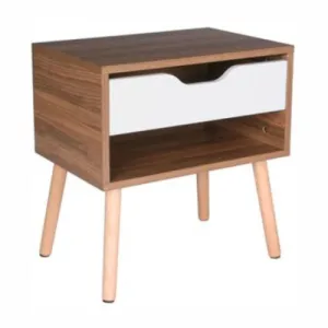 New in box! Mid-Century Modern End Table - Walnut