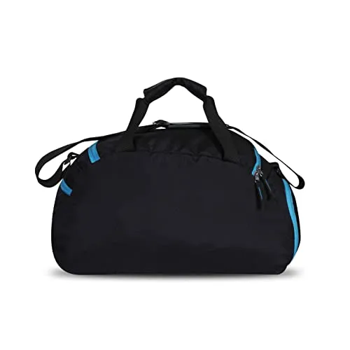 Nivia Polyester Sports Space Bag (Black/Blue)