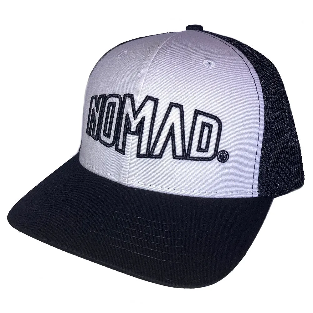 NOMAD SNAP BACK MESH HAT BLACK WHITE
