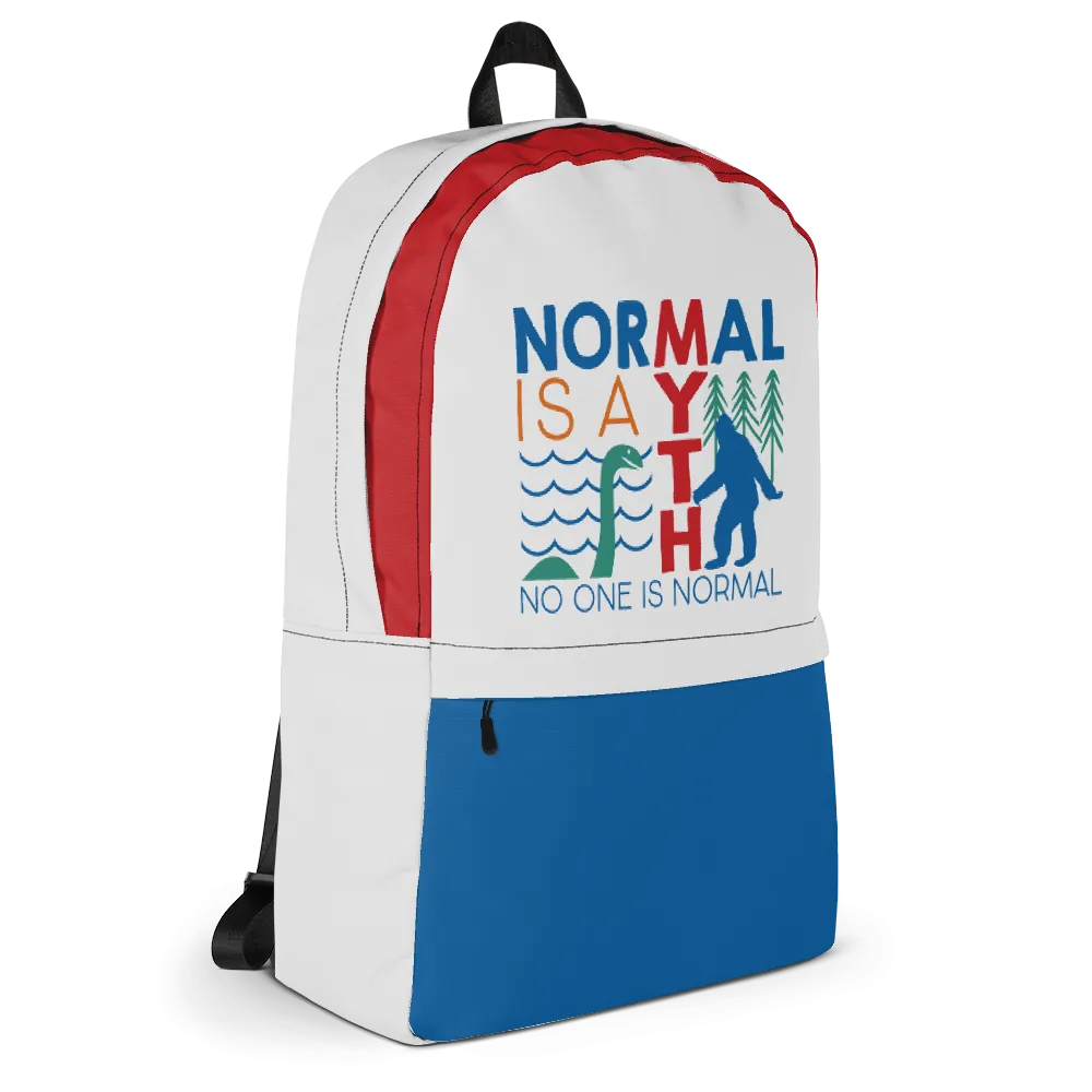 Normal is a Myth (Bigfoot & Loch Ness Monster) Backpack