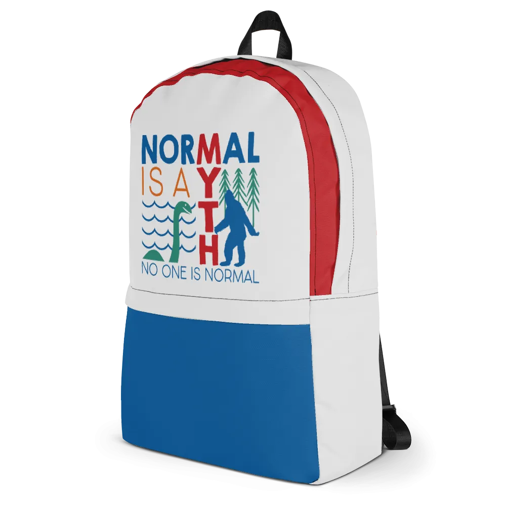 Normal is a Myth (Bigfoot & Loch Ness Monster) Backpack