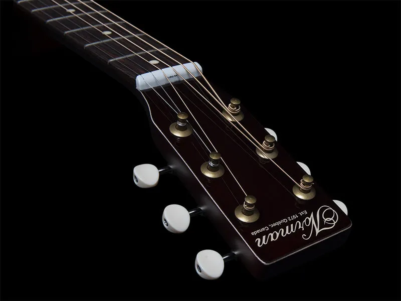 Norman B18 Parlor in Cherry Burst Q-Discrete 049318