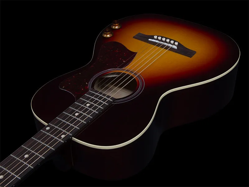 Norman B18 Parlor in Cherry Burst Q-Discrete 049318