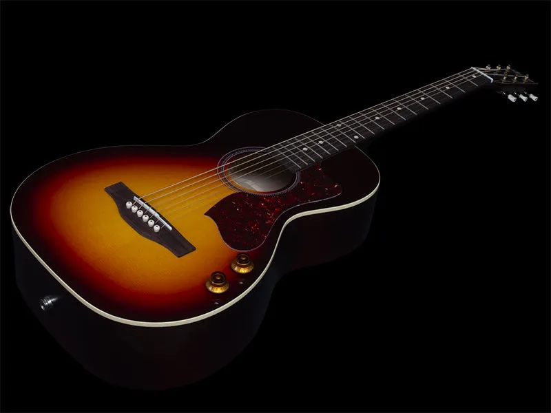 Norman B18 Parlor in Cherry Burst Q-Discrete 049318