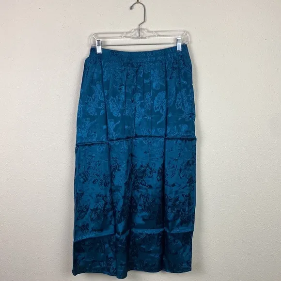 NWT Band of the Free | Celene Deep Teal Layered Midi Skirt L