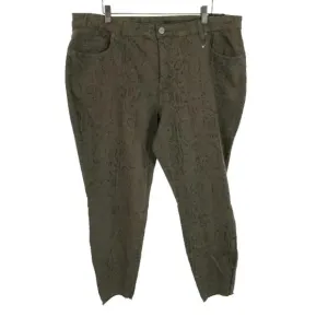 NWT Womens Plus Size 14W or 16W Kut from the Kloth Snakeskin Print Skinny Jeans