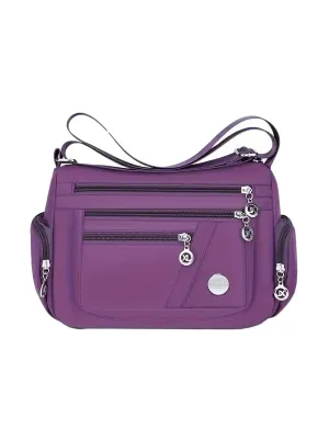 Nylon Crossbody Multi Pocket Bag