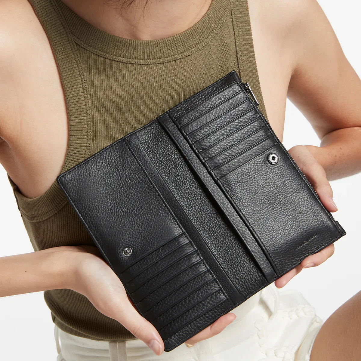 Old Flame Wallet | Black Leather